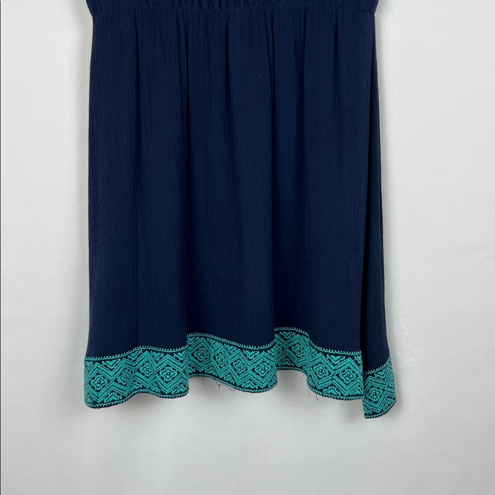 Brixon Ivy Navy Dress with Aqua Accents - Picture 11 of 13